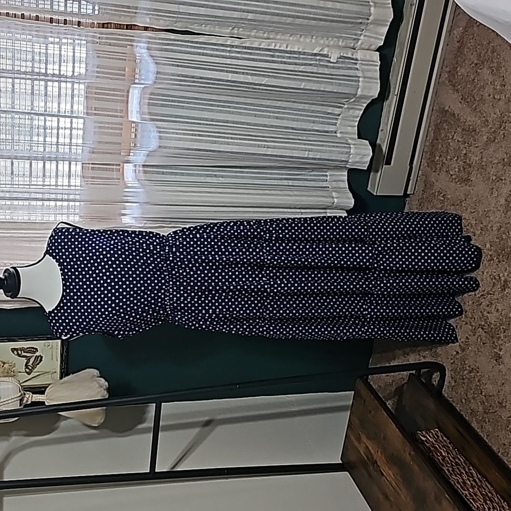 Navy maxi dress